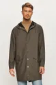 Rains rain jacket  64% Polyester, 36% Polyurethane