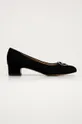 fekete Wojas - Magassarkú cipő velúrból Női