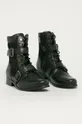 Wojas - Kožne cipele iznad gležnja crna