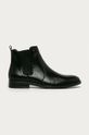 černá Wojas - Kožené kotníkové boty Pánský