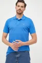 Bavlnené polo tričko Gant modrá
