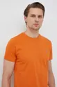 pomarańczowy Gant t-shirt bawełniany