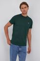 ciemny zielony Gant T-shirt bawełniany