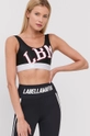 nero LaBellaMafia reggiseno sportivo College