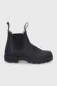 Blundstone Sztyblety skórzane 558 płaski czarny 558.Black