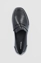 Wojas Mokasyny skórzane czarny 4608051