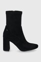 Wojas Botki tekstylny czarny 5501561