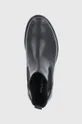 μαύρο Δερμάτινες μπότες Τσέλσι Wojas