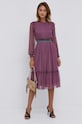 Nissa Sukienka RC12083 fioletowy ZW21