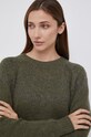 Mos Mosh Sweter z domieszką wełny zielony 139660