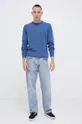 Бавовняний светер Cross Jeans блакитний