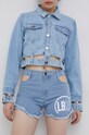 LaBellaMafia pantaloni scurti jeans jeans albastru 22518.