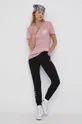 Volcom T-shirt bawełniany różowy