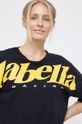 czarny LaBellaMafia T-shirt bawełniany