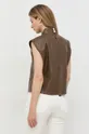 коричневый Кожаная блузка Custommade