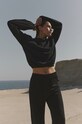 MUUV. bluza Bluza Crop Top Subtle Cotton bluza.crop.COTTON negru ZW22