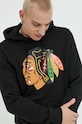 47 brand bluza NHL Chicago Blackhawks czarny HH004PEMIBR546609JK