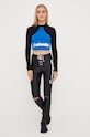 LaBellaMafia longsleeve 25427 negru ZW22