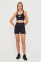 LaBellaMafia top i szorty treningowe z elastanem czarny LB.25729