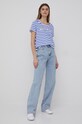 Frieda & Freddies tricou din bumbac 7200. albastru ZW22