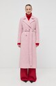 Beatrice B płaszcz wełniany 22FA2447SALT różowy ZW22