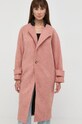 Παλτό Silvian Heach PGA22247CP ροζ ZW22