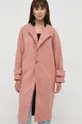 Παλτό Silvian Heach ροζ