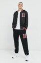 HUF geaca bomber jk00372 negru ZW22