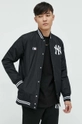 Μπουφάν bomber 47brand Mlb New York Yankees μαύρο