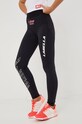 LaBellaMafia legginsy treningowe z elastanem czarny 25357