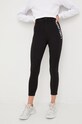 LaBellaMafia pantaloni tricotaj negru 25447