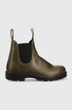 Blundstone sztyblety skórzane 2052 płaski zielony 2052.DRK.GREEN.D