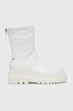 Nízké kozačky GOE imitace kůže bílá KK2N4055.WHITE