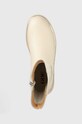 Кожени боти челси GOE бежов KK2N4049.BEIGE