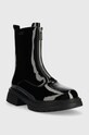 GOE botki skórzane KK2N4096.BLACK czarny ZW22