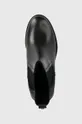 μαύρο Δερμάτινες μπότες τσέλσι Wojas