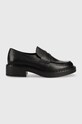 Wojas mocasini de piele piele negru 4618651