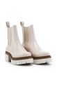 Kožne gležnjače Charles Footwear Saline bež ZW22