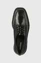 μαύρο Δερμάτινα κλειστά παπούτσια Wojas