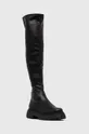 Δερμάτινες μπότες Wojas μαύρο
