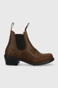 Кожаные полусапоги Blundstone 1673 без утепления коричневый 1673.Brown