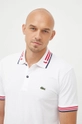 bela Bombažen polo Lacoste