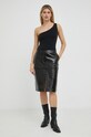 Кожаная юбка Herskind Rillo 4513856 чёрный ZW22