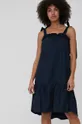 Βαμβακερό φόρεμα XT Studio σκούρο μπλε
