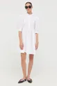 Βαμβακερό φόρεμα Custommade λευκό