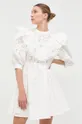Bavlnené šaty Custommade biela