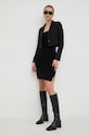 Herskind sukienka wełniana 4517886 czarny ZW22