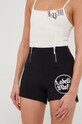 LaBellaMafia pantaloni scurti tricotaj negru 25548