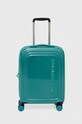 Mandarina Duck walizka LOGODUCK+ GLITTER 76x36x33 cm mieści A4 turkusowy P10GXV24