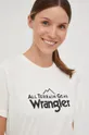 beżowy Wrangler t-shirt ATG